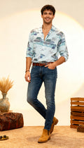 Self Printed Men's Shirt