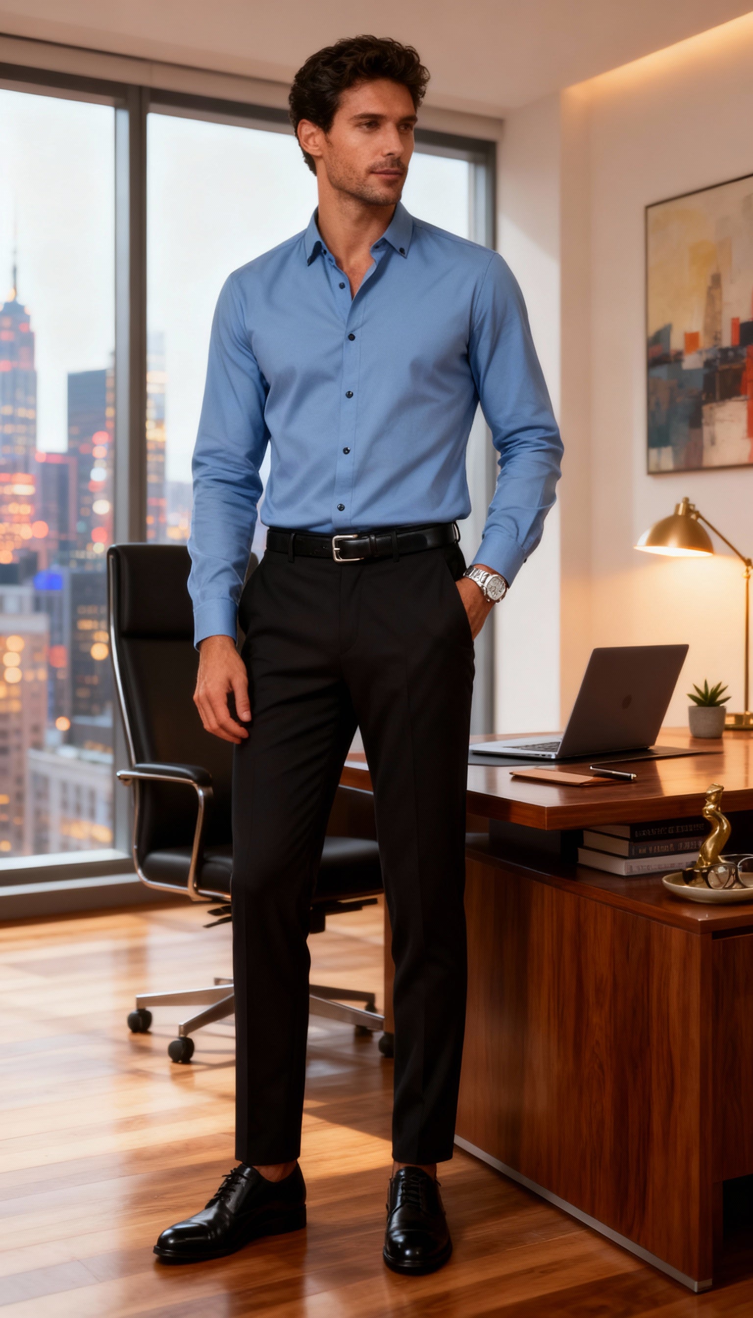 Solid Plain Club Wear Men's Shirt