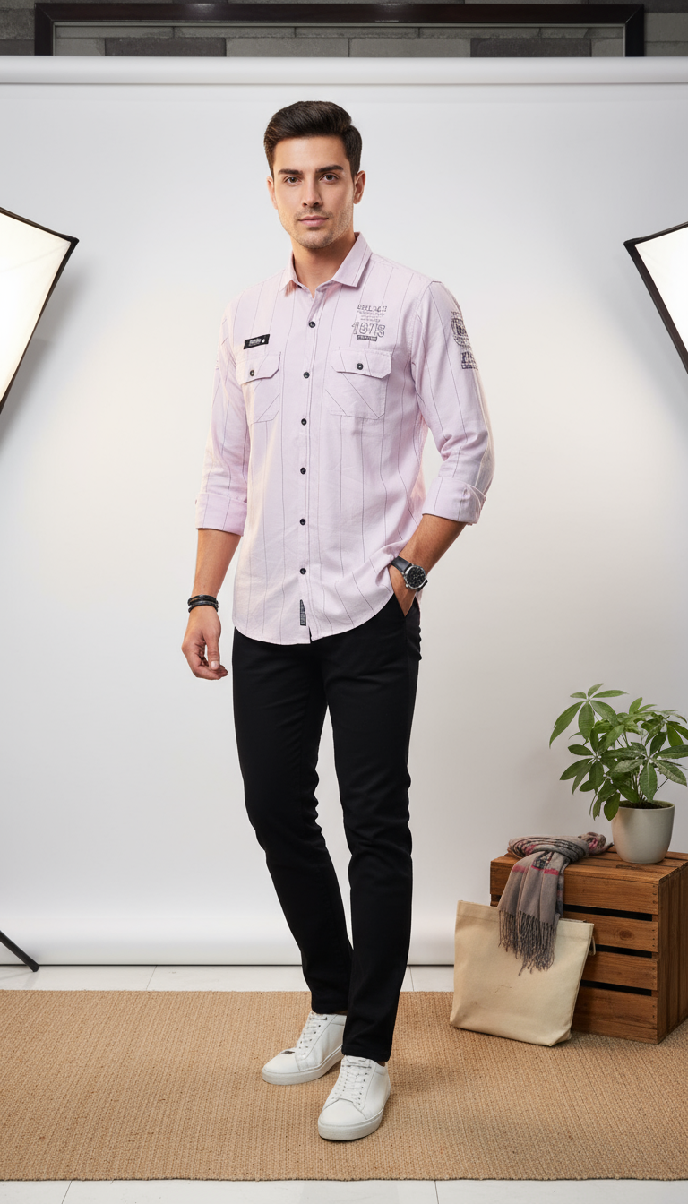 Double Pocket Men's Shirt