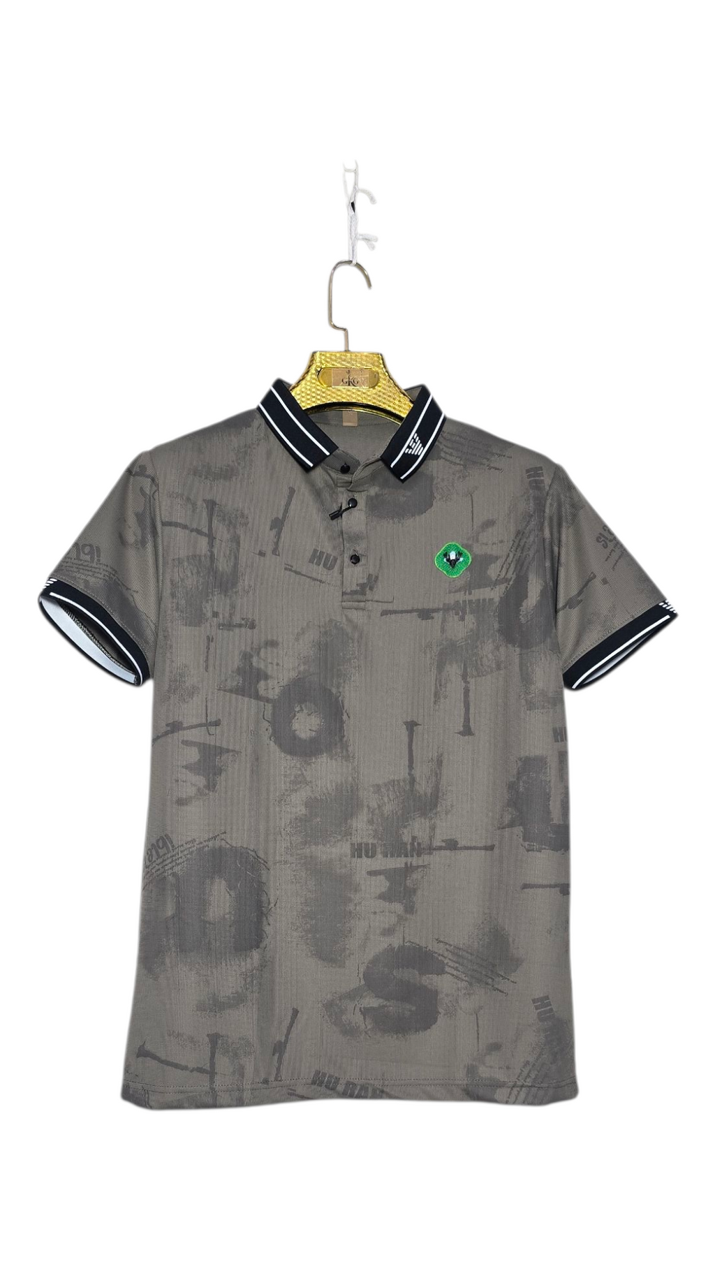 Self Printed Polo Men's T-Shirt