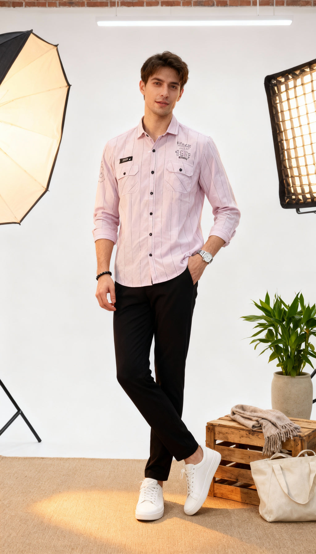 Double Pocket Men's Shirt