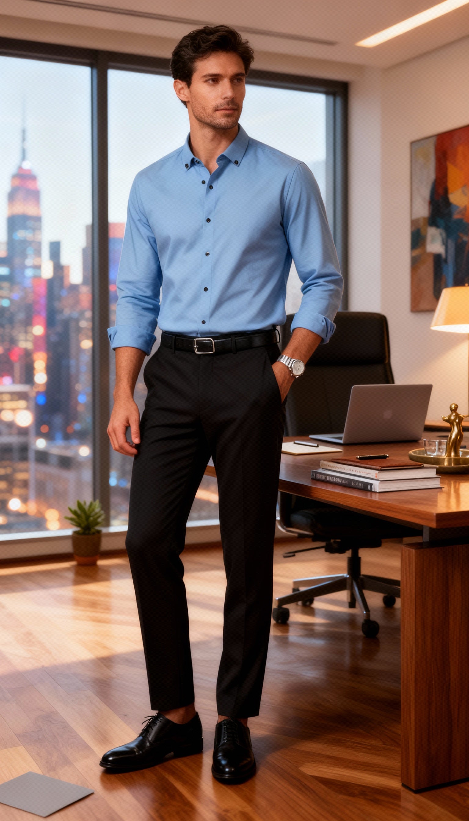 Solid Plain Club Wear Men's Shirt