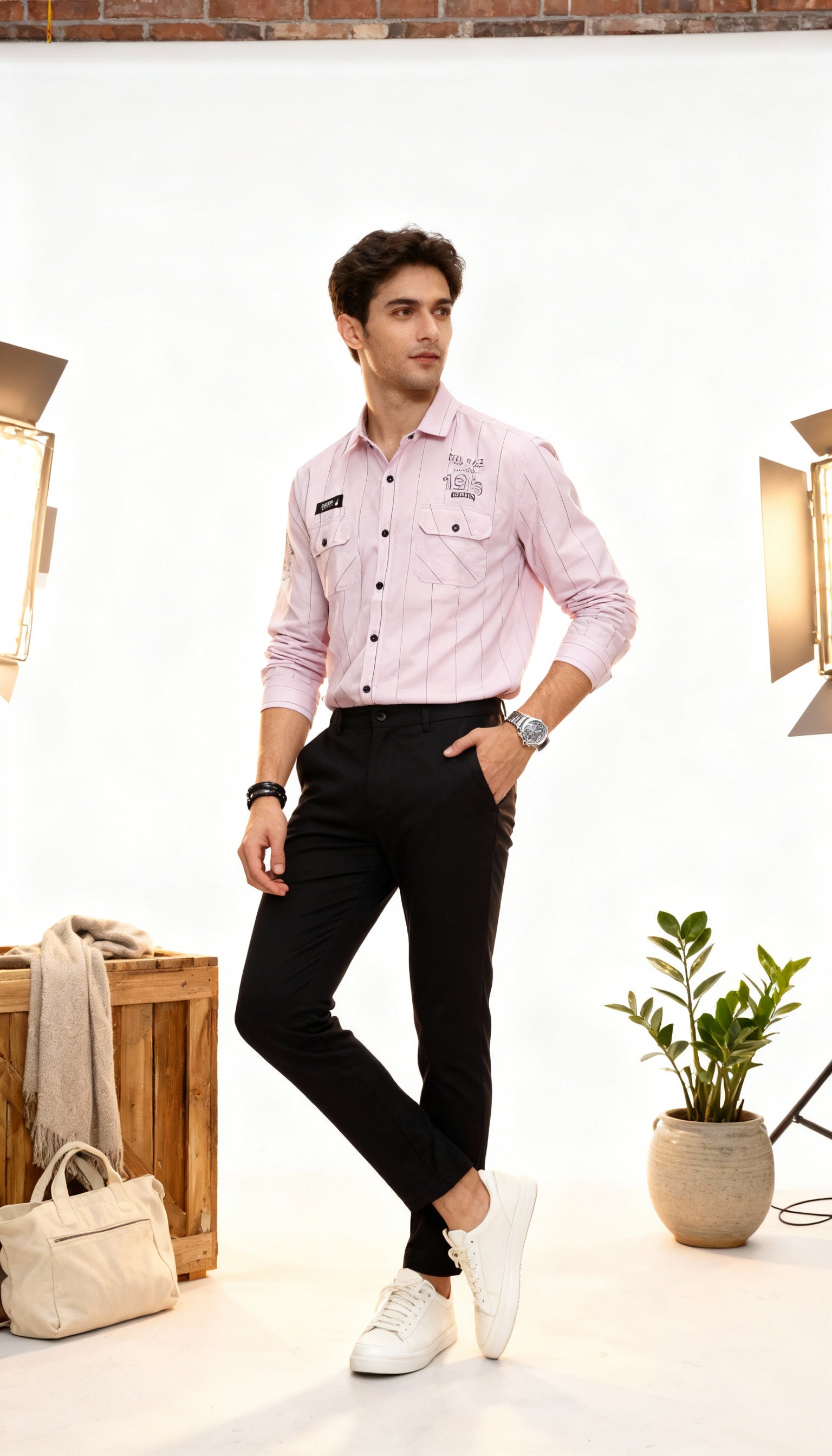Double Pocket Men's Shirt