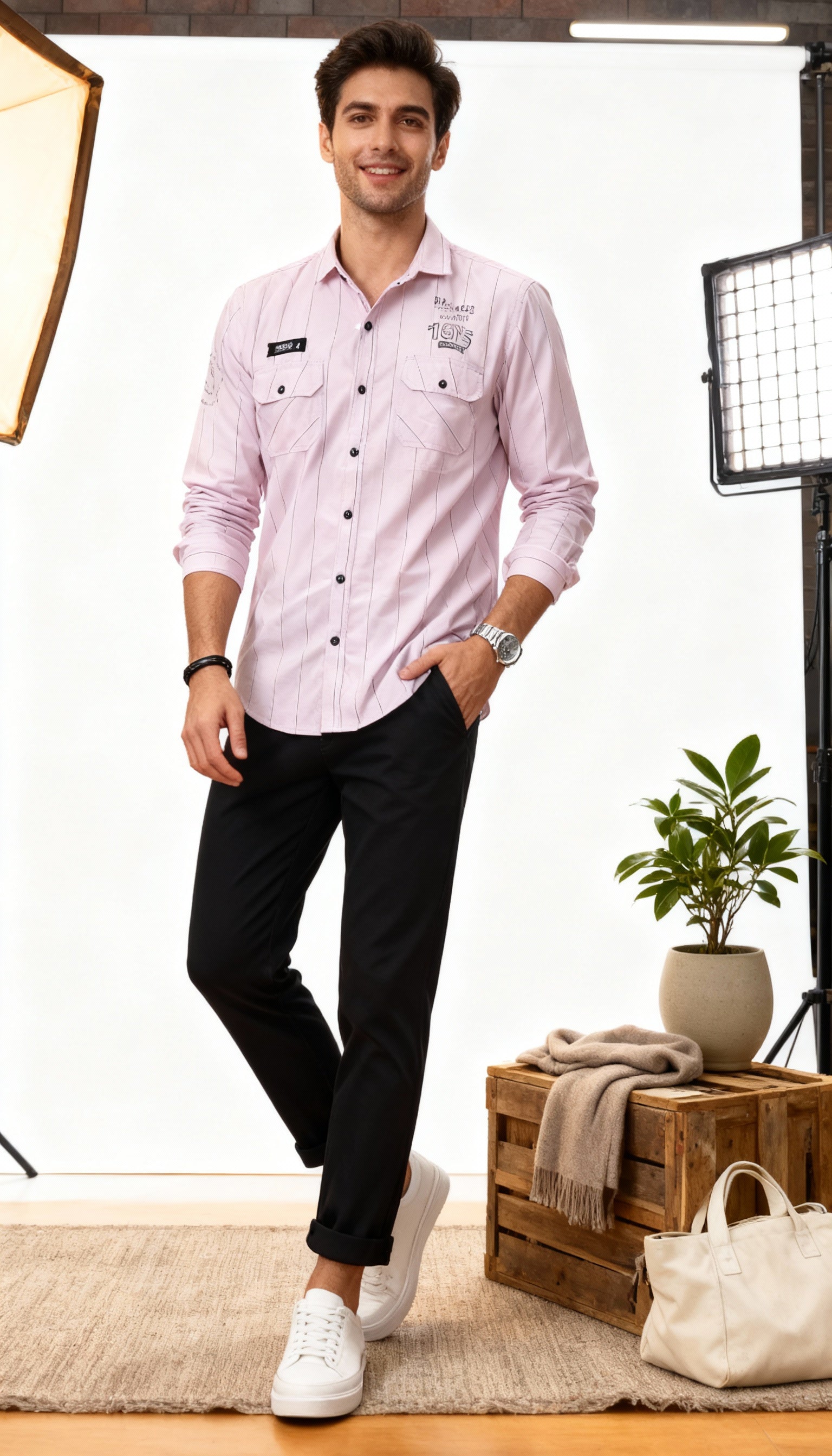 Double Pocket Men's Shirt