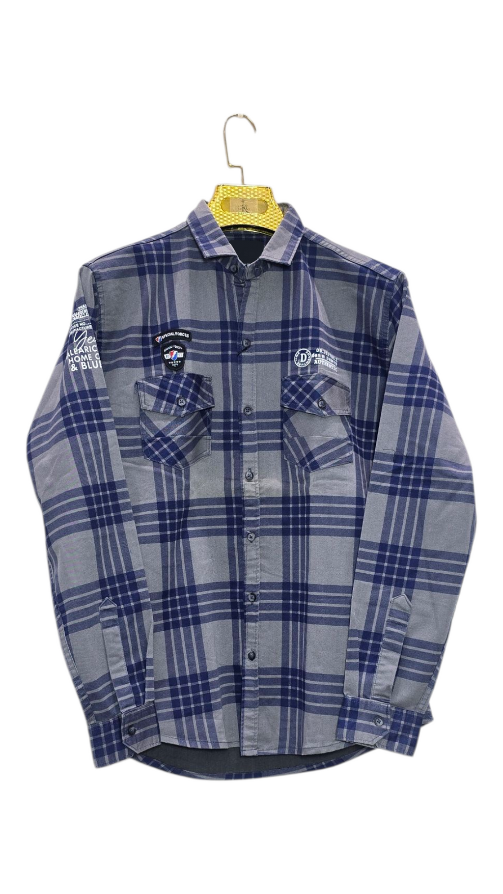 Checks Double Pocket Men's Shirt