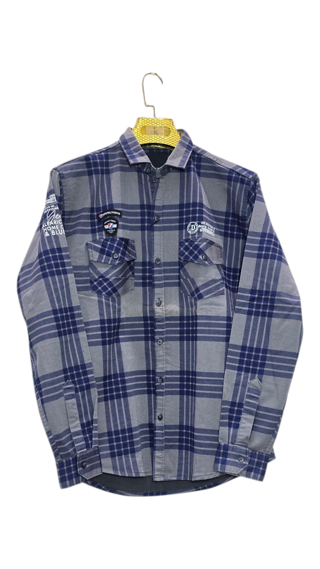 Checks Double Pocket Men's Shirt