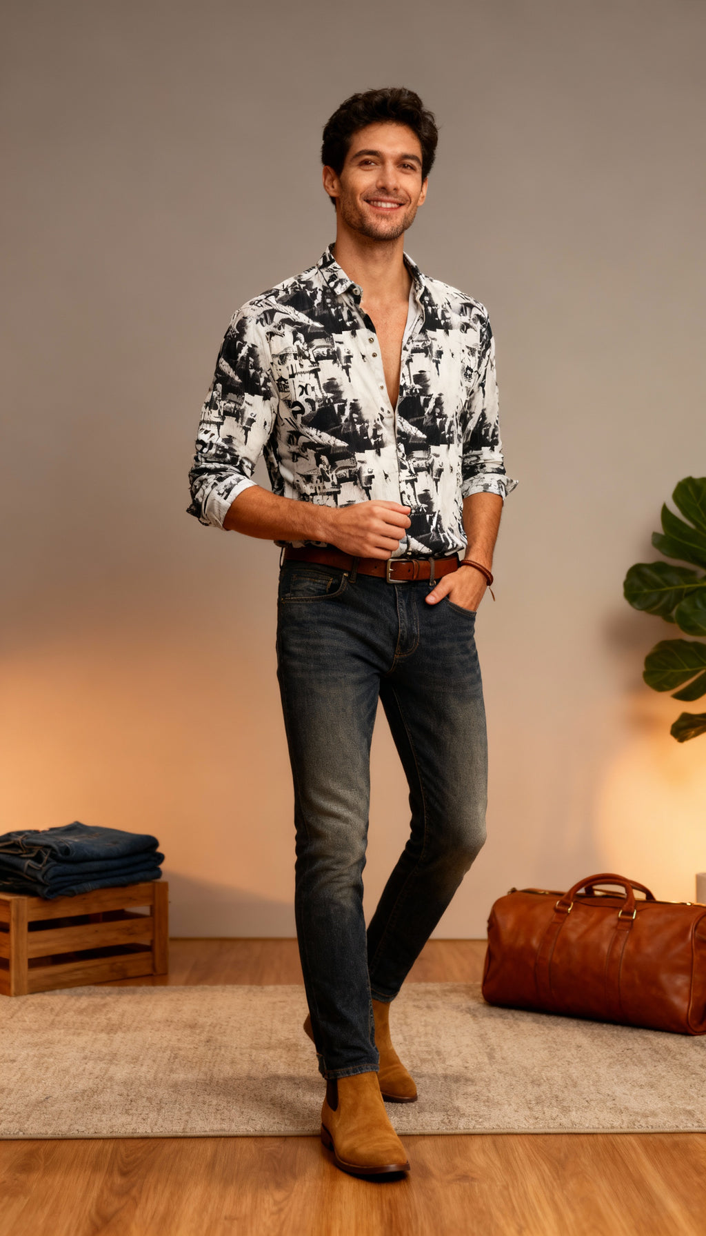 Fancy Printed Men's Shirt