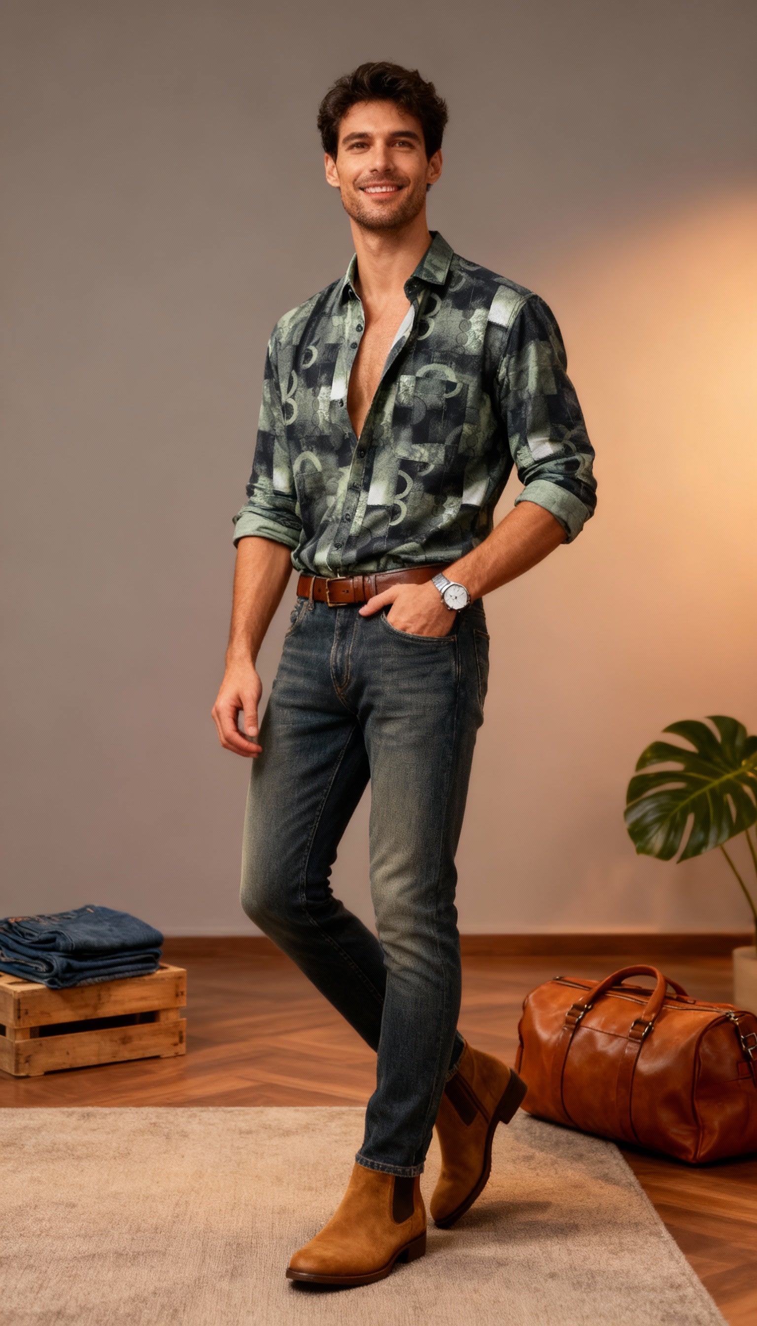 Fancy Printed Men's Shirt