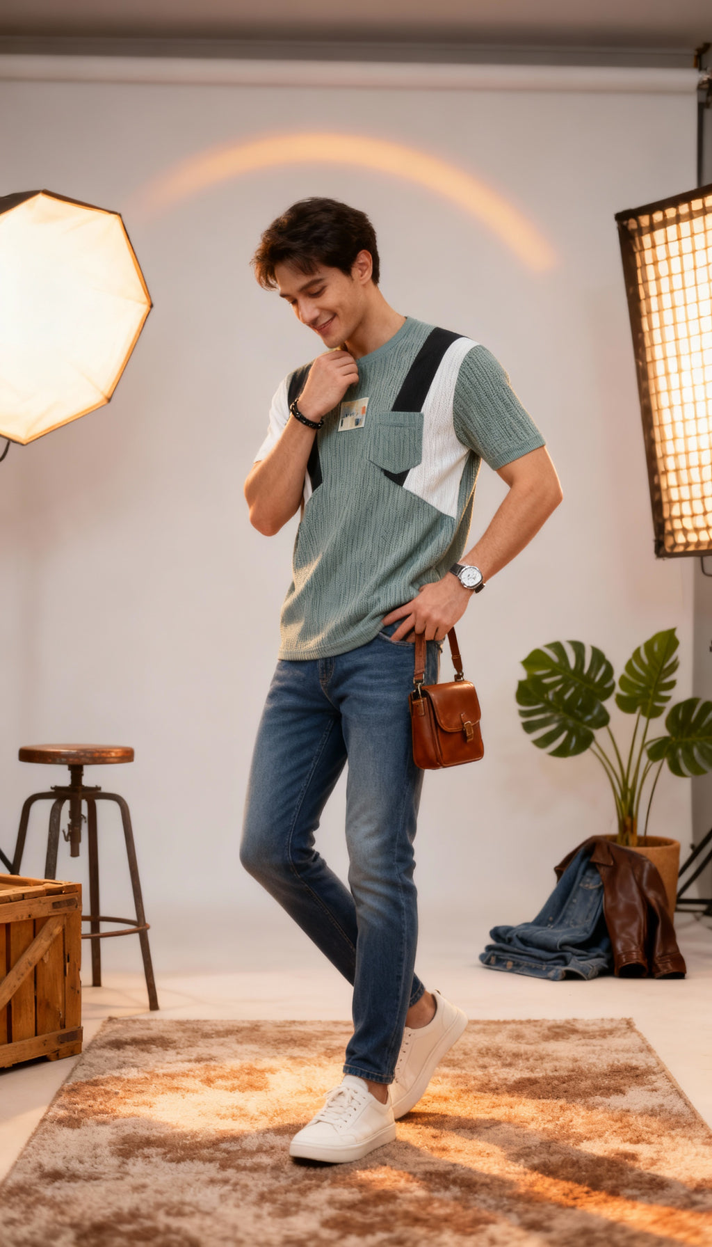 Self Printed Men's T-Shirt